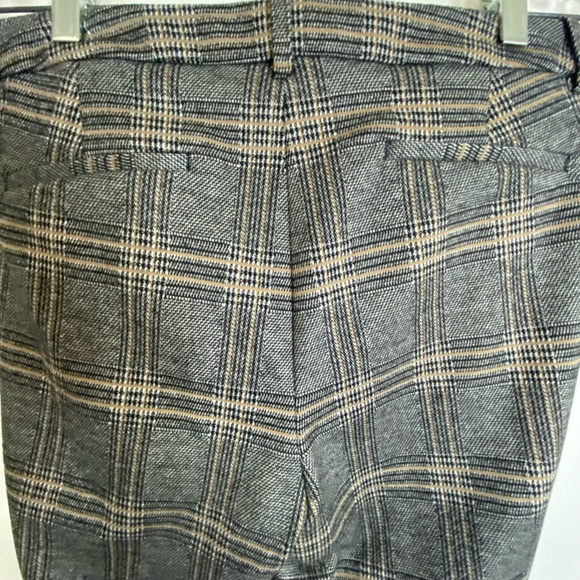 Core Life Neutral Soft Rayon Blend Plaid Office Career Stretch Pants. 30"x27" - Picture 8 of 16